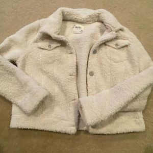 Cream Sherpa Jacket Size L $25